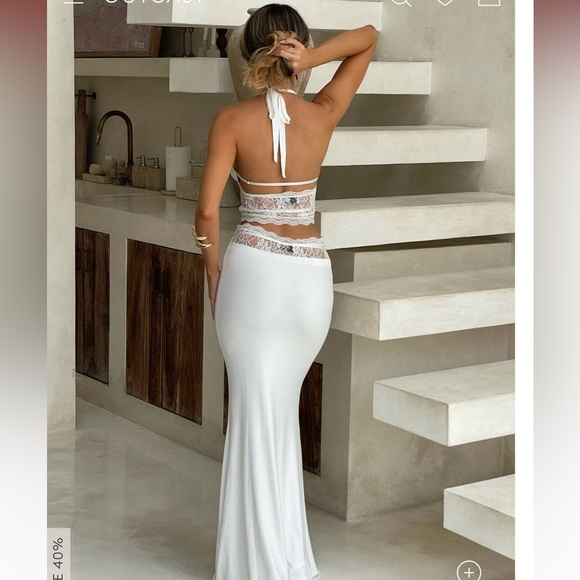 Outcast RIVA CROP TOP WHITE - Picture 3 of 8